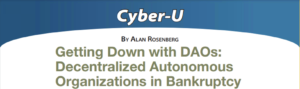 Image of Title of ABI Article on Decentralized Autonomous Organizations